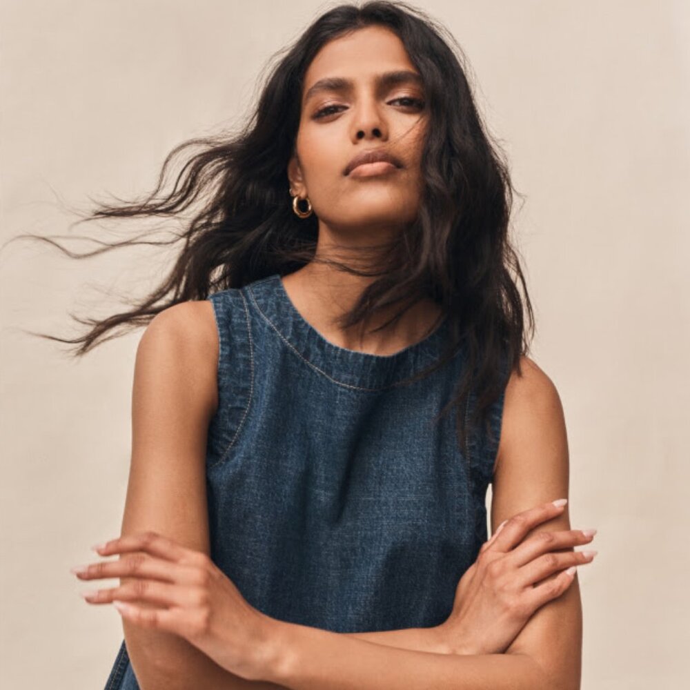 Gap Denim A-Line Minidress